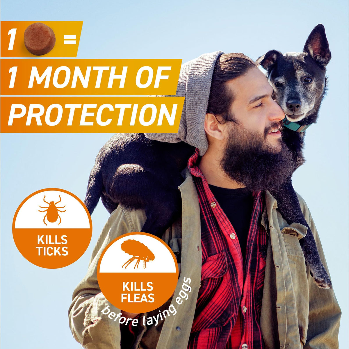 FRONTPRO Chewable Tablets Flea & Tick Treatment for Dogs 3 Pack (10-25kg)