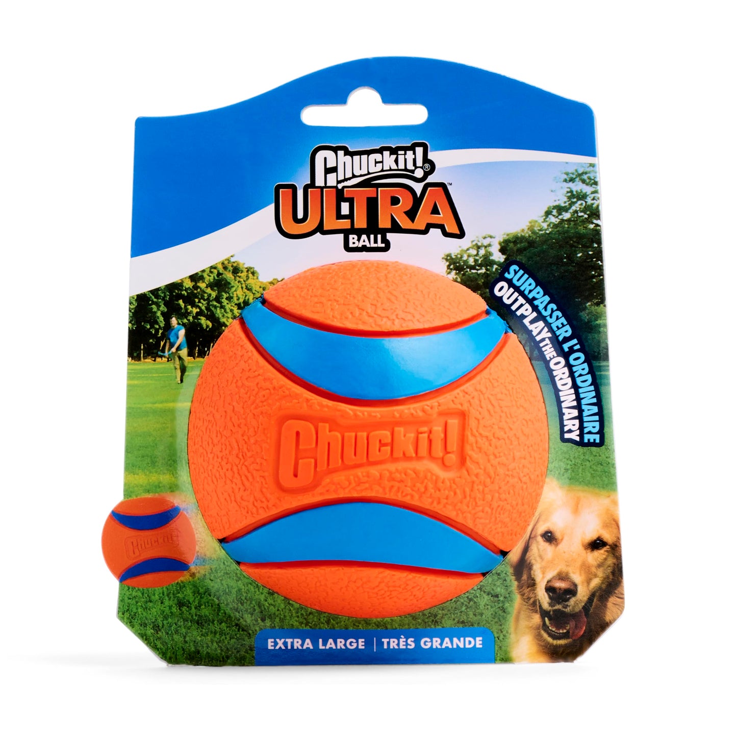Chuckit! Ultra Ball, Durable High Bounce Rubber Dog Ball, Launcher Compatible, 2 Pack, Medium
