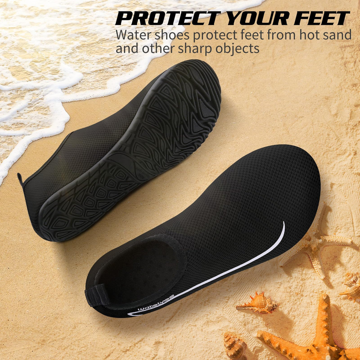 Swim Water Shoes Aqua Socks Barefoot for Sea Beach Swimming Shoes Pool Ladies Women Mens