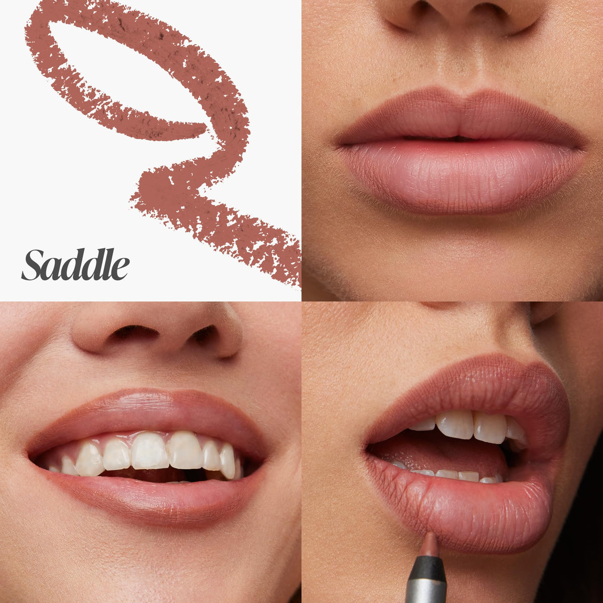 Wonderskin Lip Liner Pencil - 360 Contour Lipliner, Long Lasting, Sharpenable, Waterproof and Transfer-Proof Nude Lip Liner Pencil (Blush)