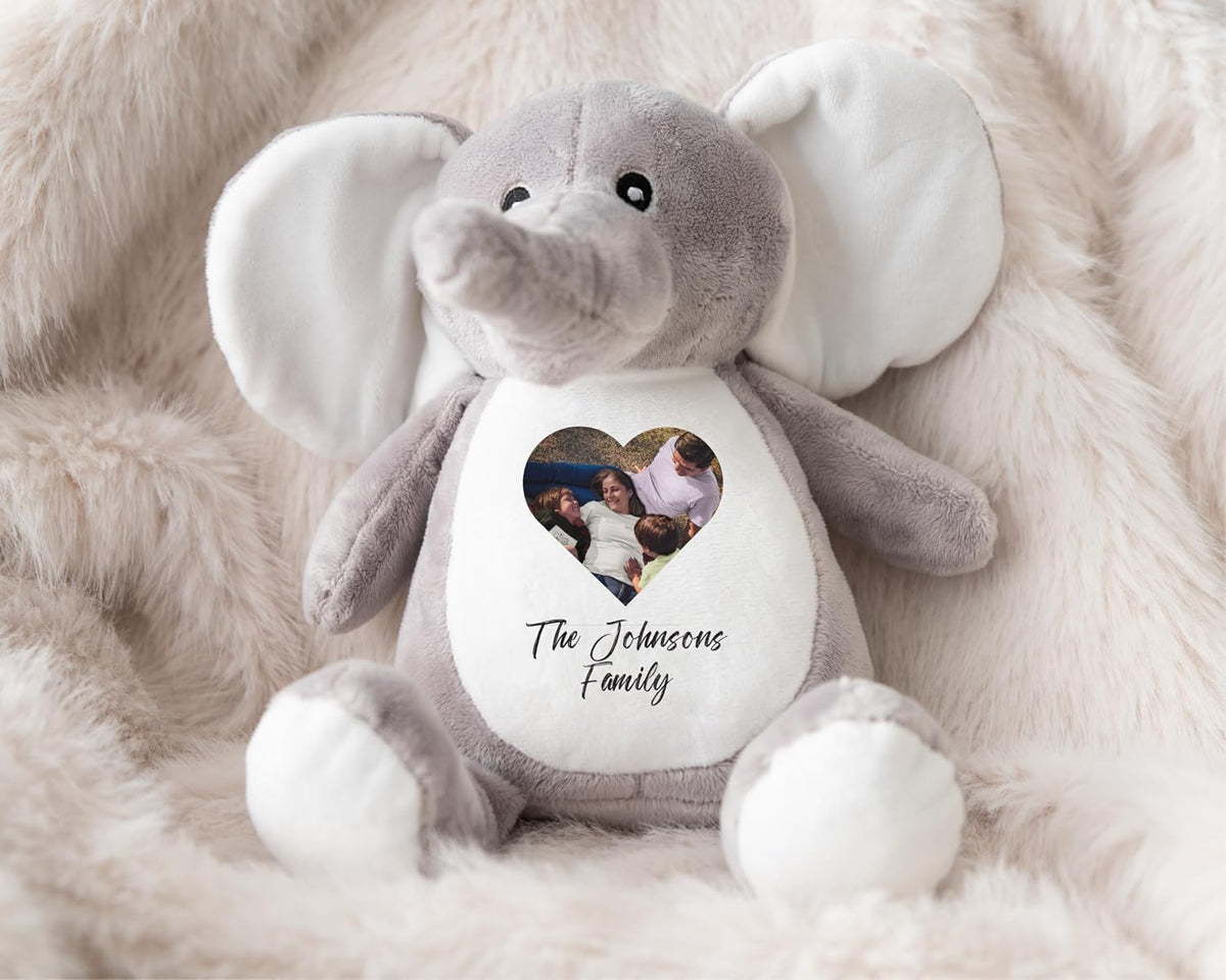 Custom Photo Teddy Keepsake | Personalized Picture Bear for Birthdays & Special Occasions | Memorial Baby Loss Keepsake | Personalised Gifts for Girlfriend, Multi