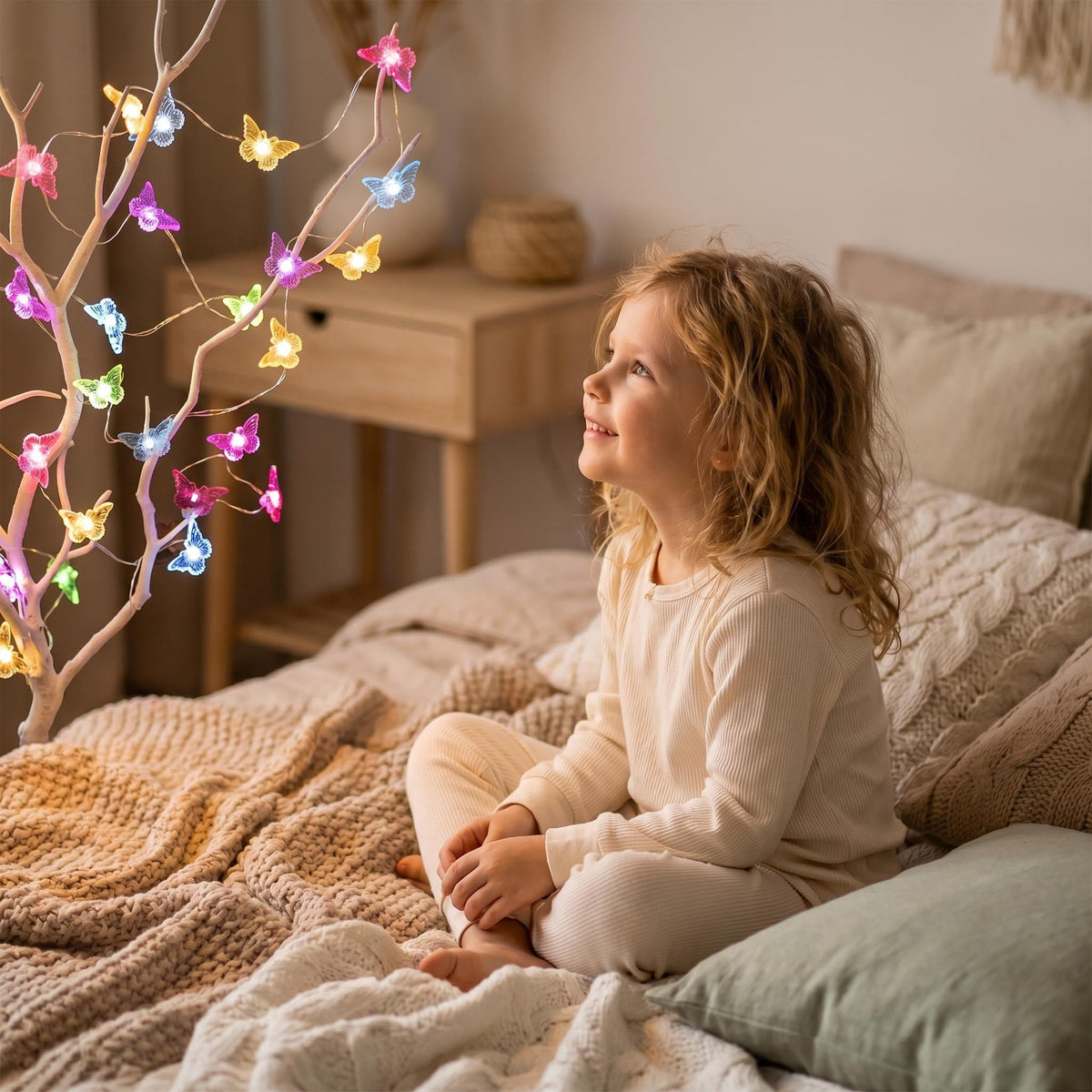 2M 20 LED Pink Cherry Blossom Fairy Lights, Battery Operated Flower String Lights for Bedroom Decor, Indoor Spring and Christmas Decorations, Girls Room Gift (Flowers)