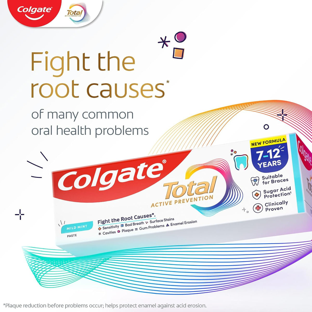 Colgate Total Kids Toothpaste 7-12 Years, 50ml, (Pack of 4)