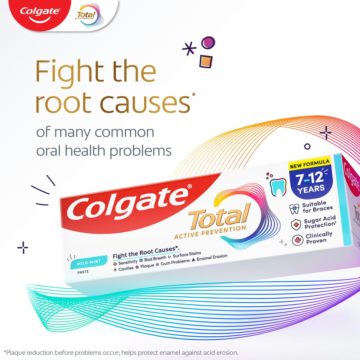 Colgate Total Kids Toothpaste 7-12 Years, 50ml, (Pack of 4)