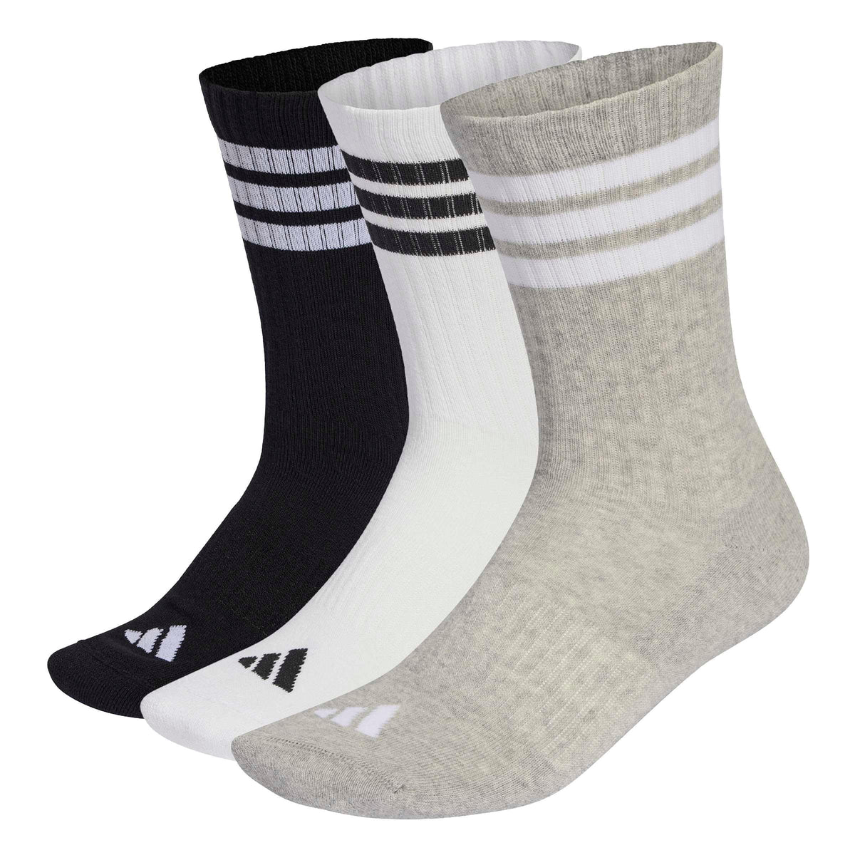 adidas 3-Stripes Cushioned Crew Socks 3 Pair Pack
