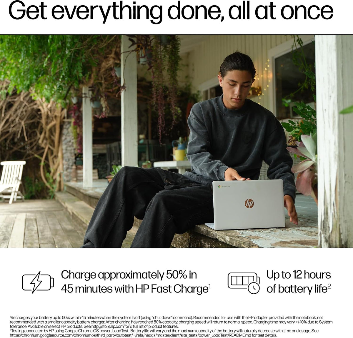 HP Chromebook 14" | Intel N100 Processor | 8 GB RAM | 128 GB UFS | Full HD