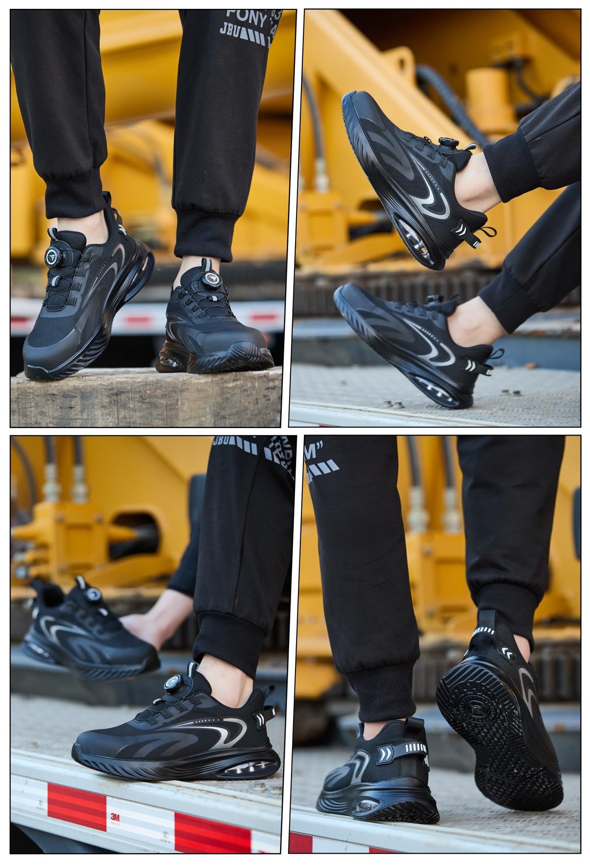Steel Toe Cap Trainers Mens Work Safety Trainers Womens Lightweight Safety Shoes Cushioning Comfortable Breathable Non Slip