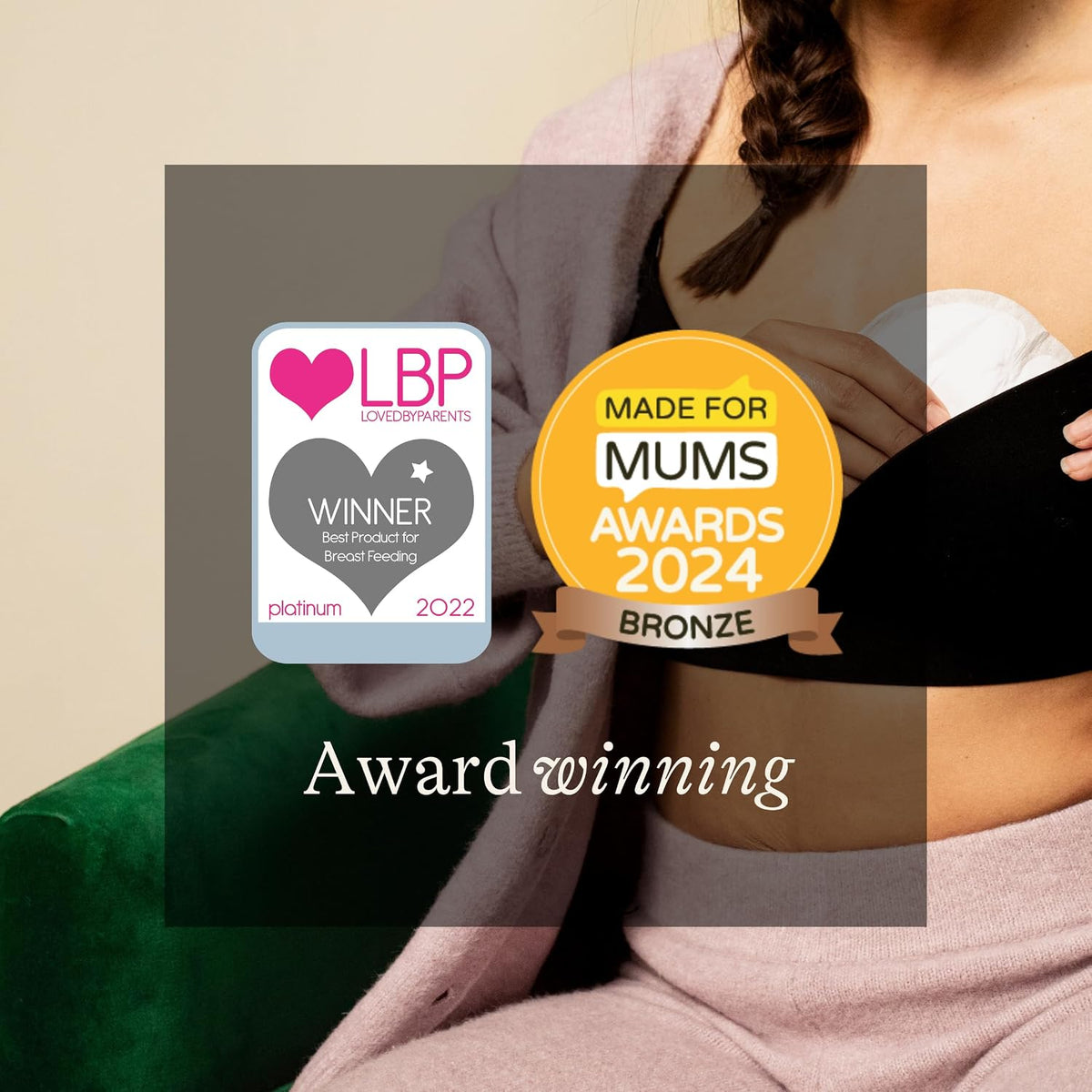 Lansinoh Disposable Breast Pads Maternity 60 Pack - Ultra-Thin & Abosrbent