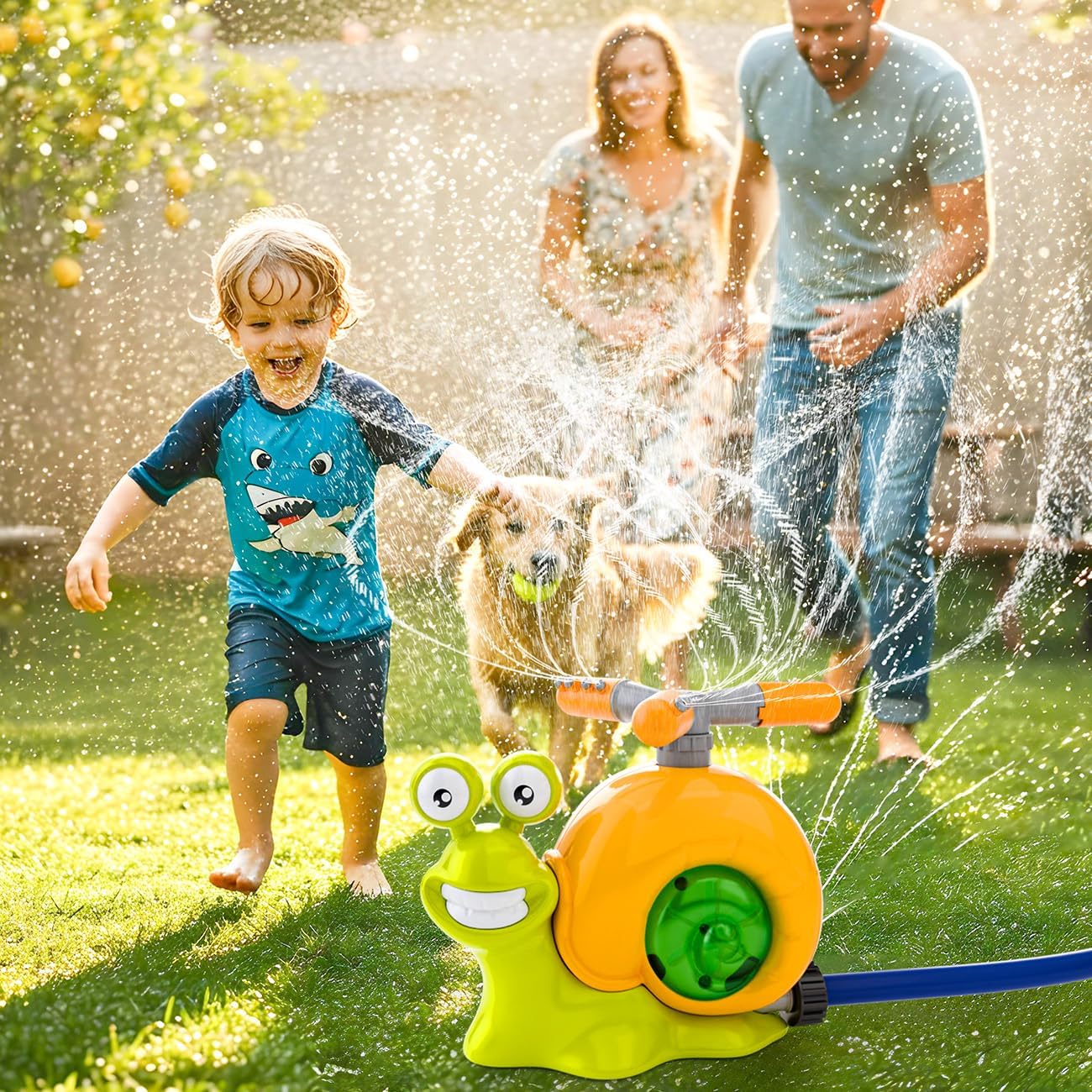 Water Sprinkler Baseball Toy for Kids: Garden Toys for Toddlers Age 3-5 - Outdoor Toys for 4 5 6 7 Year Old Boys Girls Birthday Gifts - Summer Toys for Kids 8-12 Water Play Splash Pad