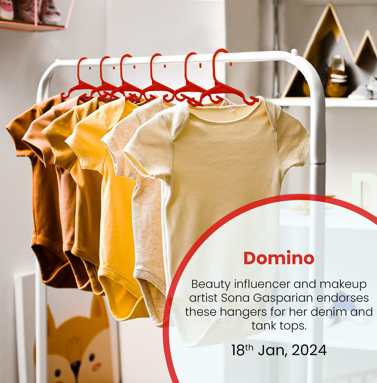 Utopia Home 20pcs Kids Hangers - 28cm Plastic Baby Hangers for Closet - Kids Hanger for Clothes and Baby Hanger for Closet - for Daily Standard Use (Grey)