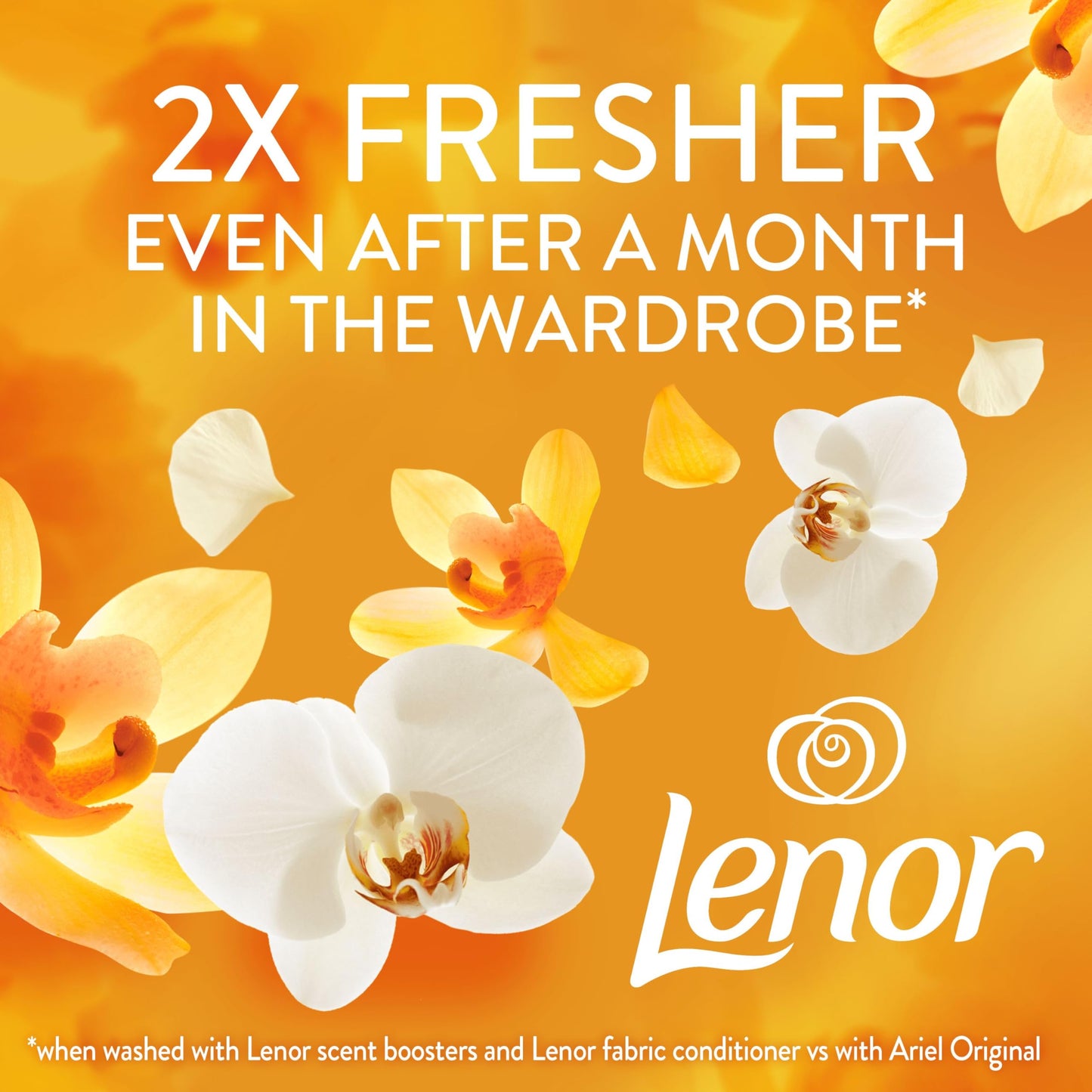 Lenor Laundry Perfume Scent Booster 495g, Gold Orchid, Non-Stop Freshness Up to 12 Weeks in Storage, Granules