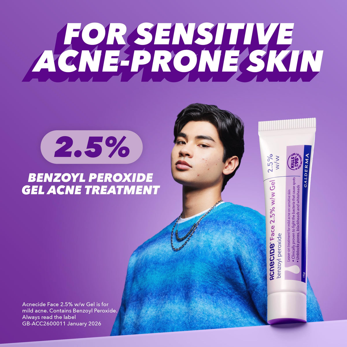 Acnecide Face Gel 5% Benzoyl Peroxide 15g