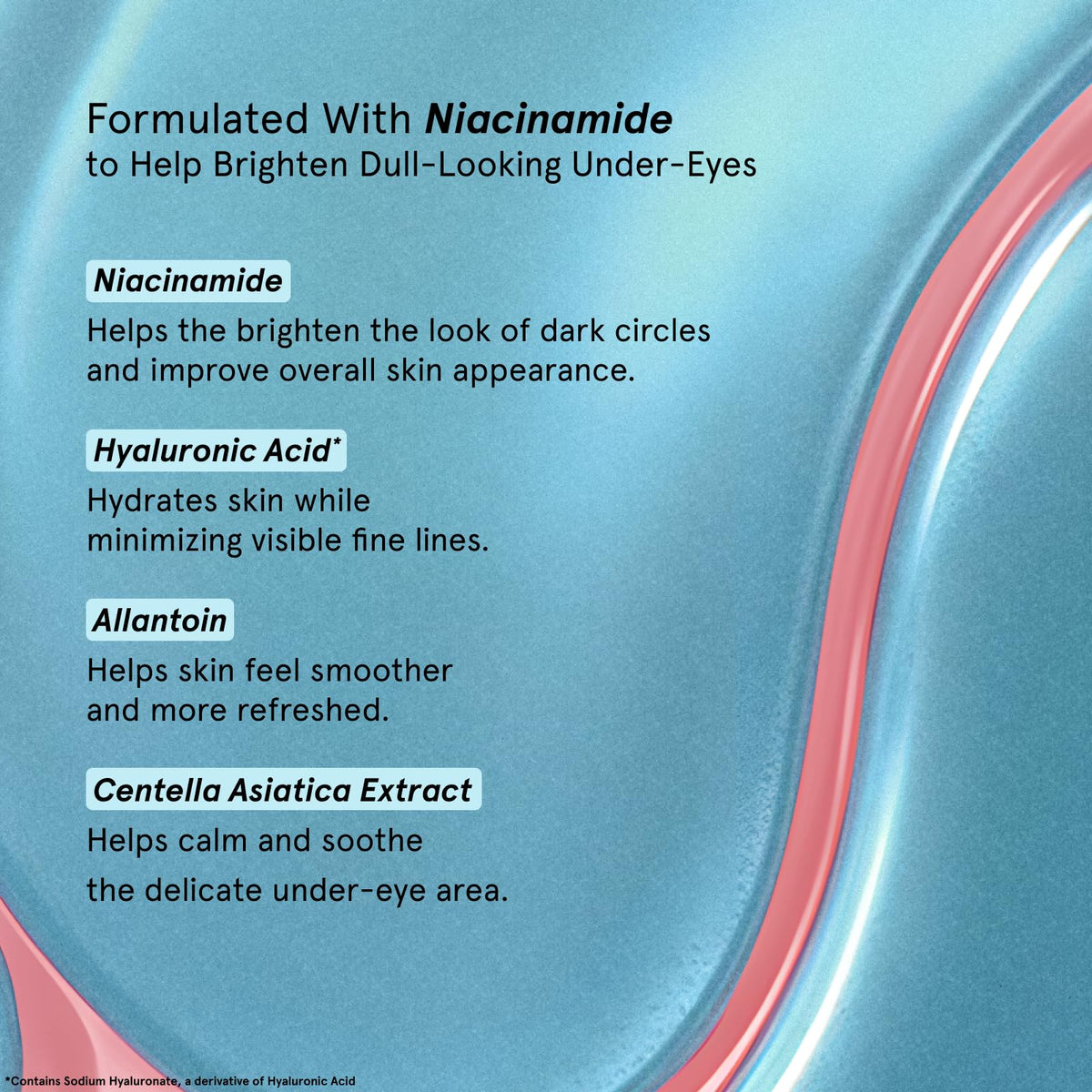 grace & stella Award Winning Under Eye Patches for Dark Circles - Illuminating Under Eye Masks for Puffy Eyes - Undereye Gel Patches with Niacinamide - Vegan - Gifts for Sisters (6 Pairs, Blue)