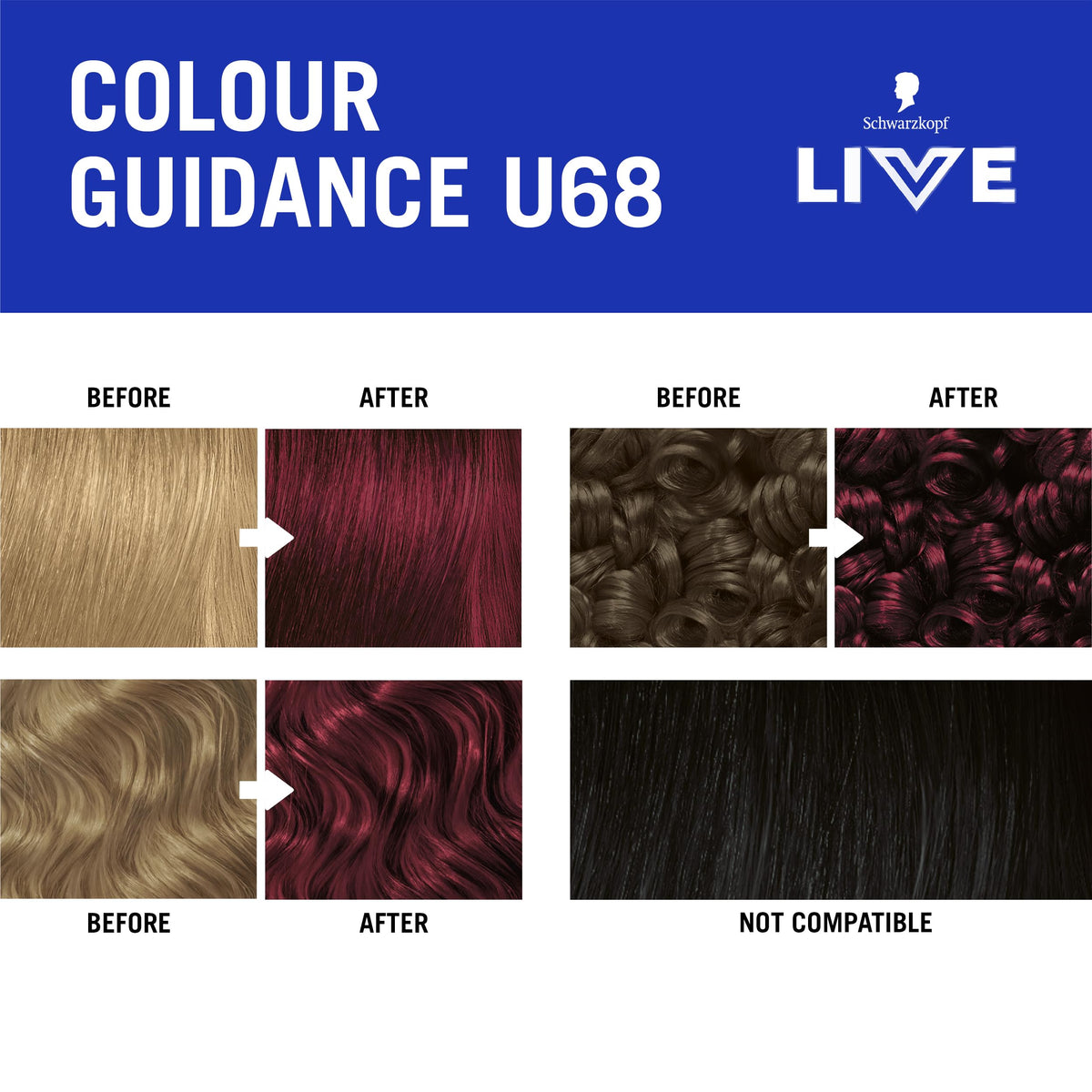 Schwarzkopf LIVE Intense Colour Hair Dye, 099 Deep Black