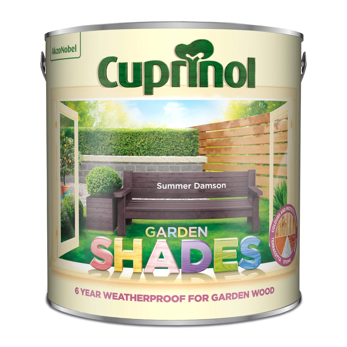 Cuprinol Garden Shades Exterior Woodcare, Country Cream, 1 Litre