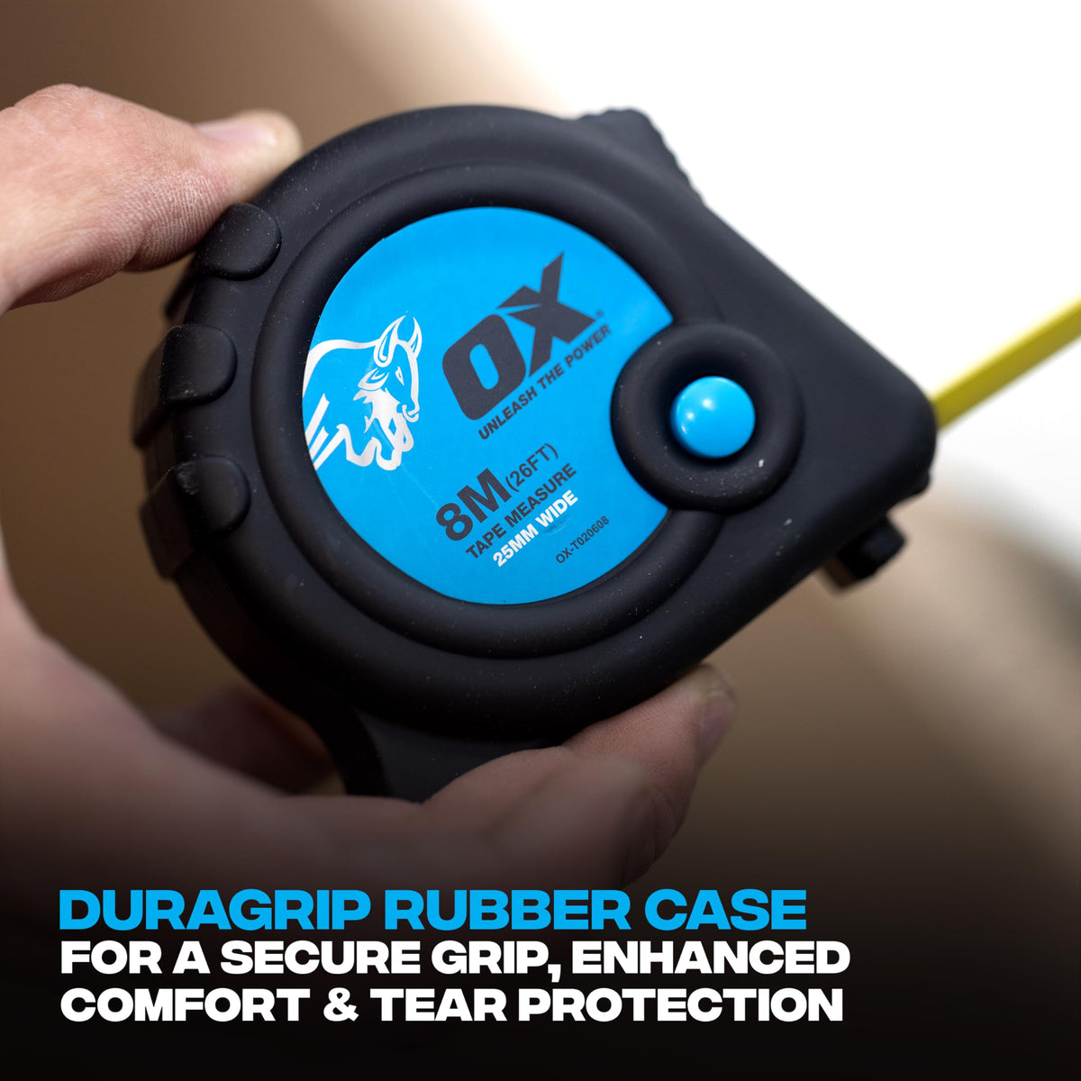 OX Trade 8m Tape Measure Twinpack - Metric & Imperial, Nylon Coated Blade