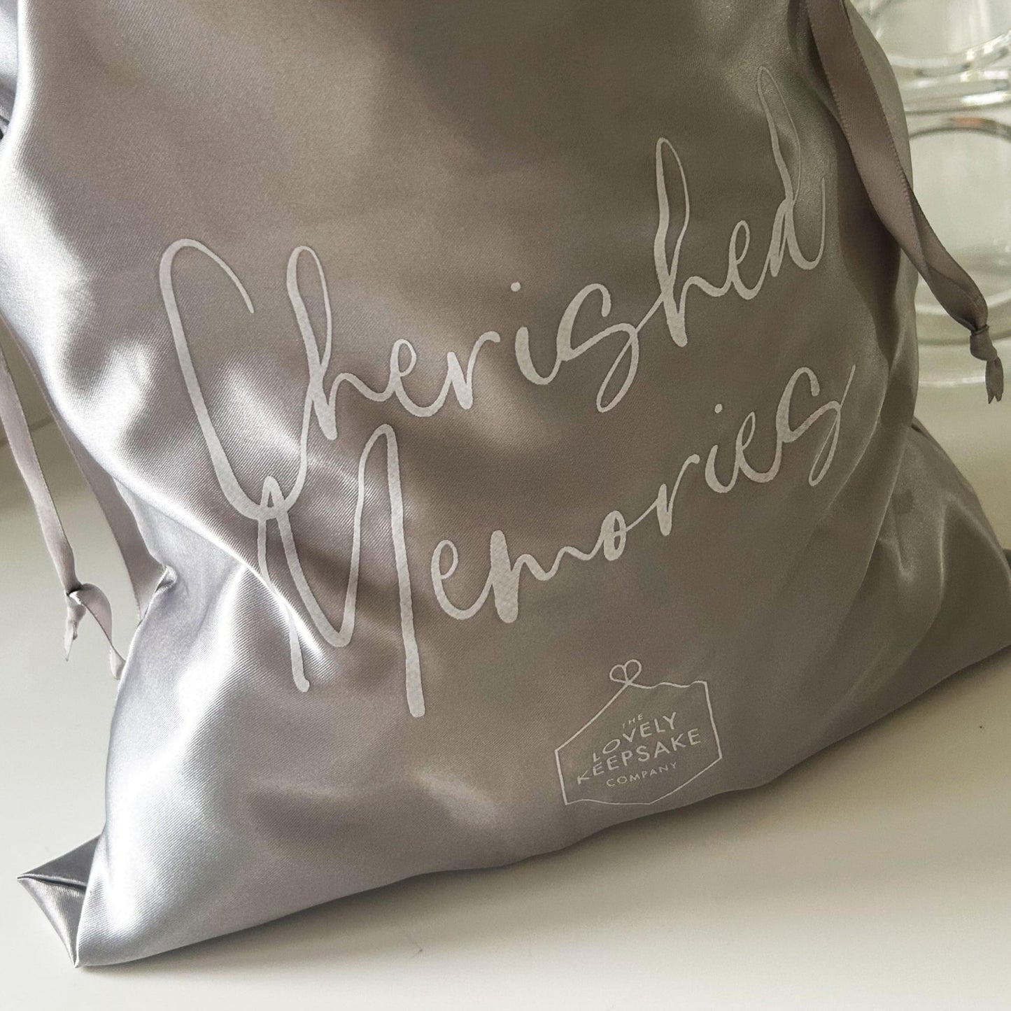 Large Personalised Photo Ashes Keepsake Memory Teddy Bear - Grey | Metal Heart Shaped Tin Ashes Urn | Bereavement Memorial Keepsake | Custom Photo & Message | Sympathy Gift | 42cm Tall