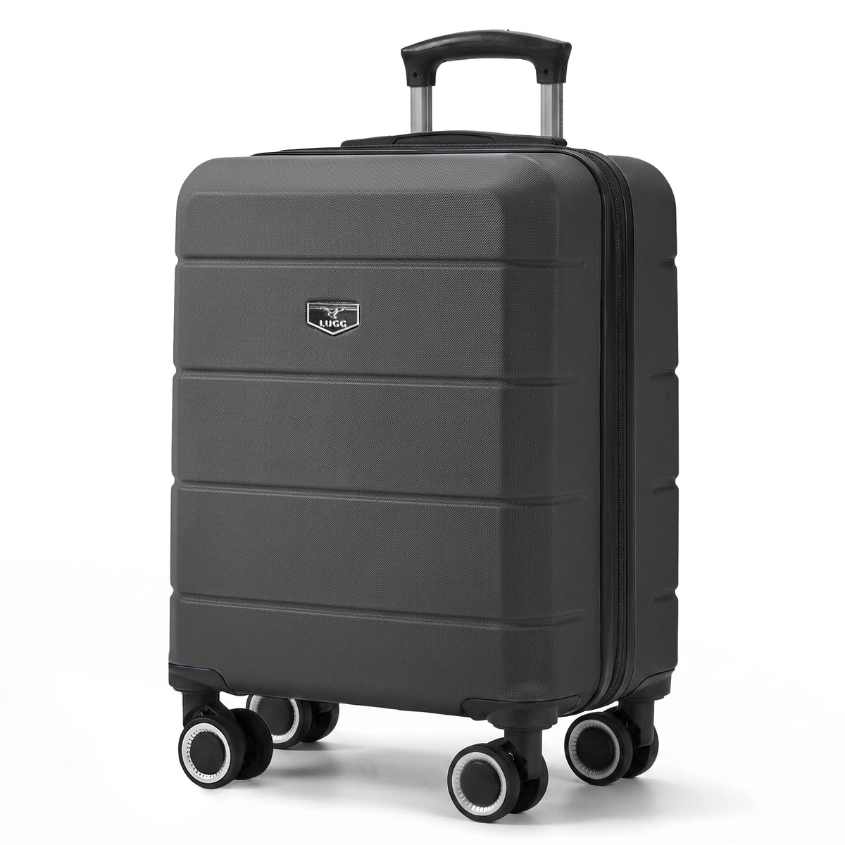 LUGG Jetset 40cm Suitcase 40x30x20cm, Ryanair Compatible Underseat Size, Hard Shell ABS, Spinner with Removable Wheels, Lightweight Travel Luggage, 1 Year Warranty