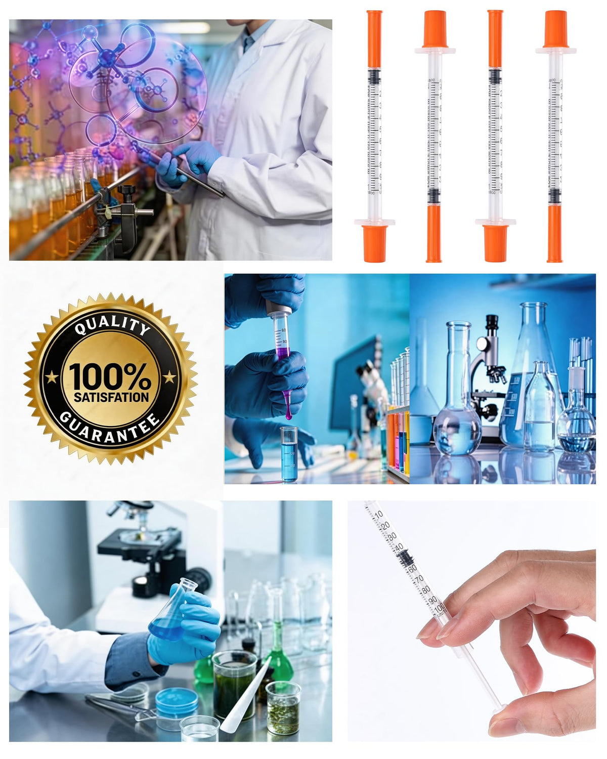 10 Pcs 1ml 30G 8mm Plastic Multiple Uses Measuring Tools