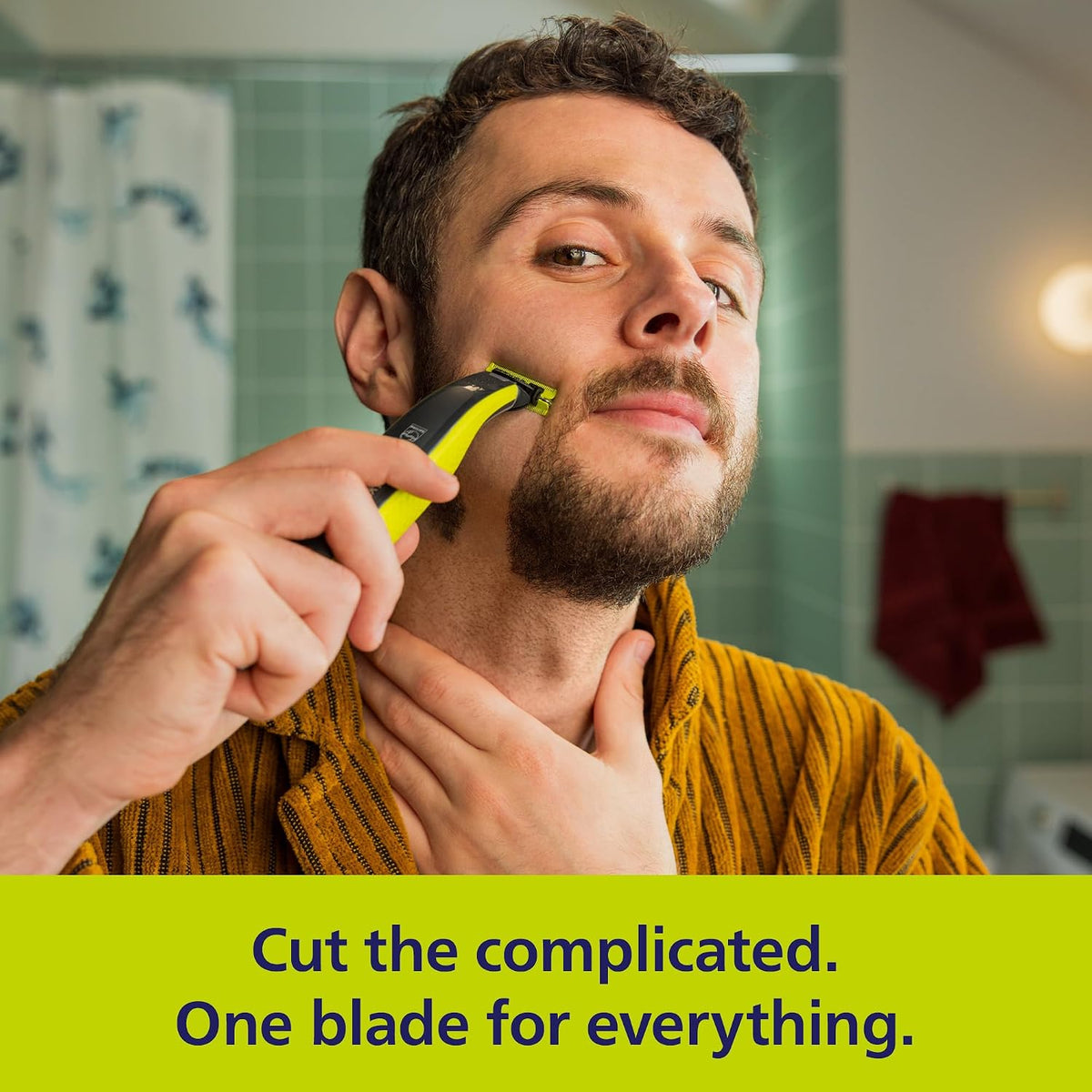 Philips OneBlade Hybrid 360 Blade Technology Electric Shaver for Face & Body, Beard Trimmer/Groomer with 3 x 360 Blade, 3 x Stubble Comb (1,3,5mm) & 1x Body Kit, Model QP2824/31