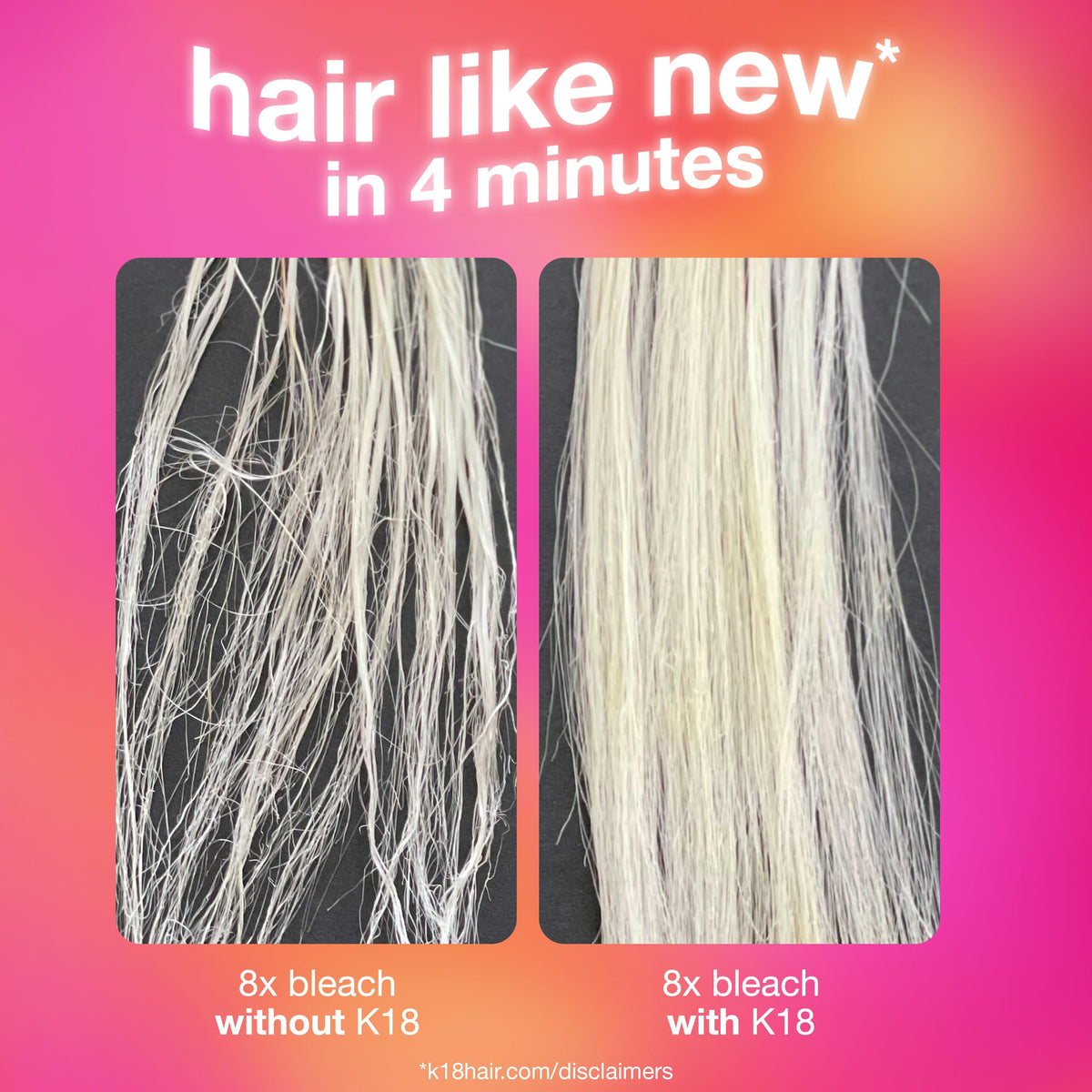 K18 Leave-In Molecular Hair Mask, Repairs Dry or Damaged Hair, Reverse Hair Damage from Bleach, Colour, Chemical Services & Heat
