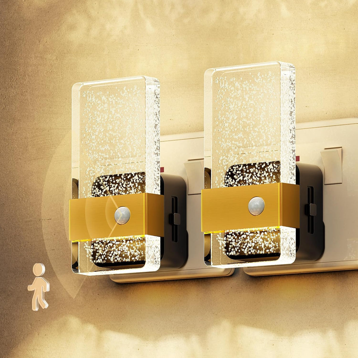 LOHAS-LED Night Light Plug in Wall with Motion Sensor, Dimmable Night Light