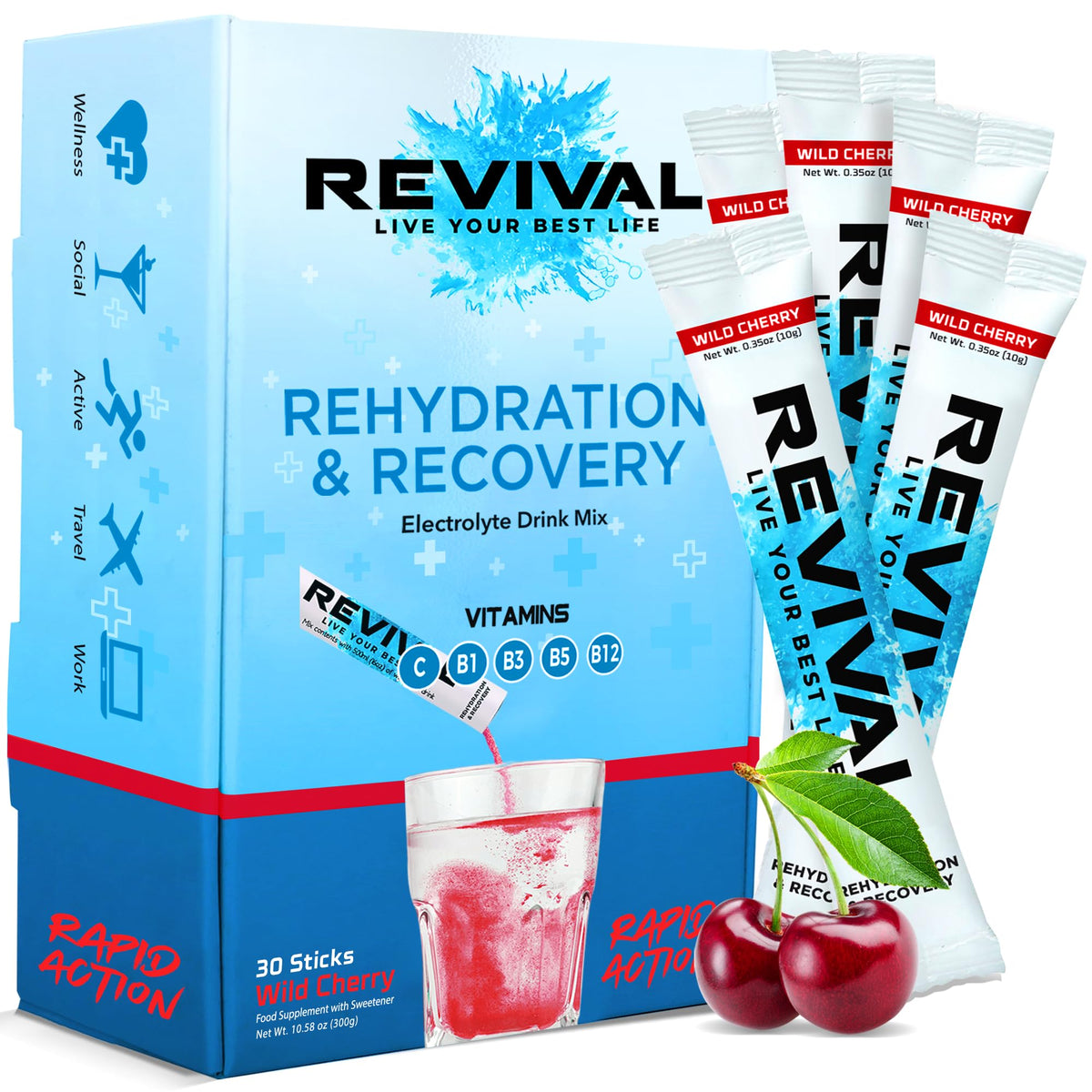 Revival Rapid Rehydration Electrolytes Powder