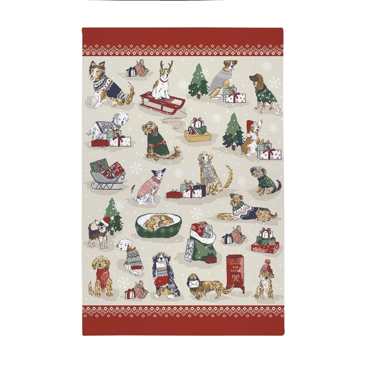 Ulster Weavers - The Twelve Days of Christmas Tea Towel (74 x 48cm) - 100% Cotton - Washable - Christmas Calendar Dish Cloths/Dish Towel - Christmas Countdown Tea Towel - Kitchen Accessories & Decor