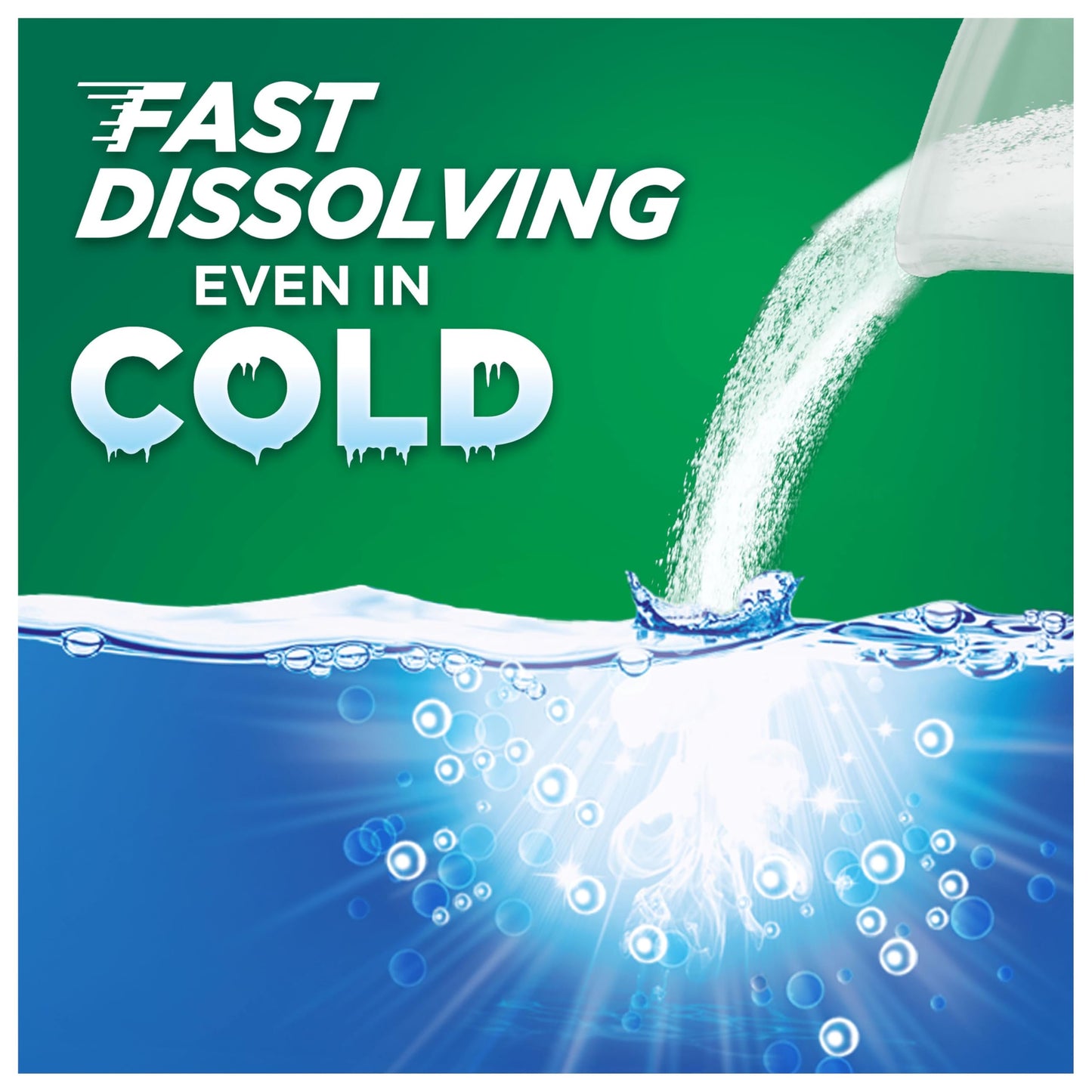 Ariel Fast Dissolving Washing Powder Laundry Detergent 4kg, 80 Washes, Original, Tough Stain Removal in 1 Wash, Instant Action Even in Cold