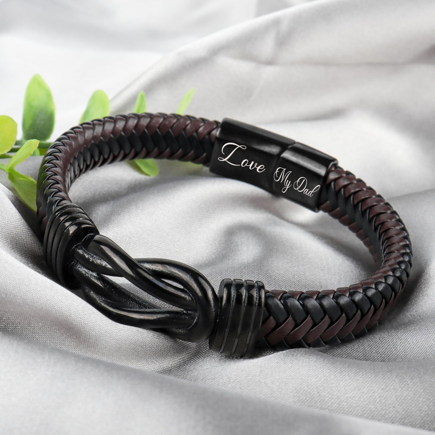 Gifts for Dad Grandad Mens Leather Bracelet Fathers Day Birthday Christmas Gifts