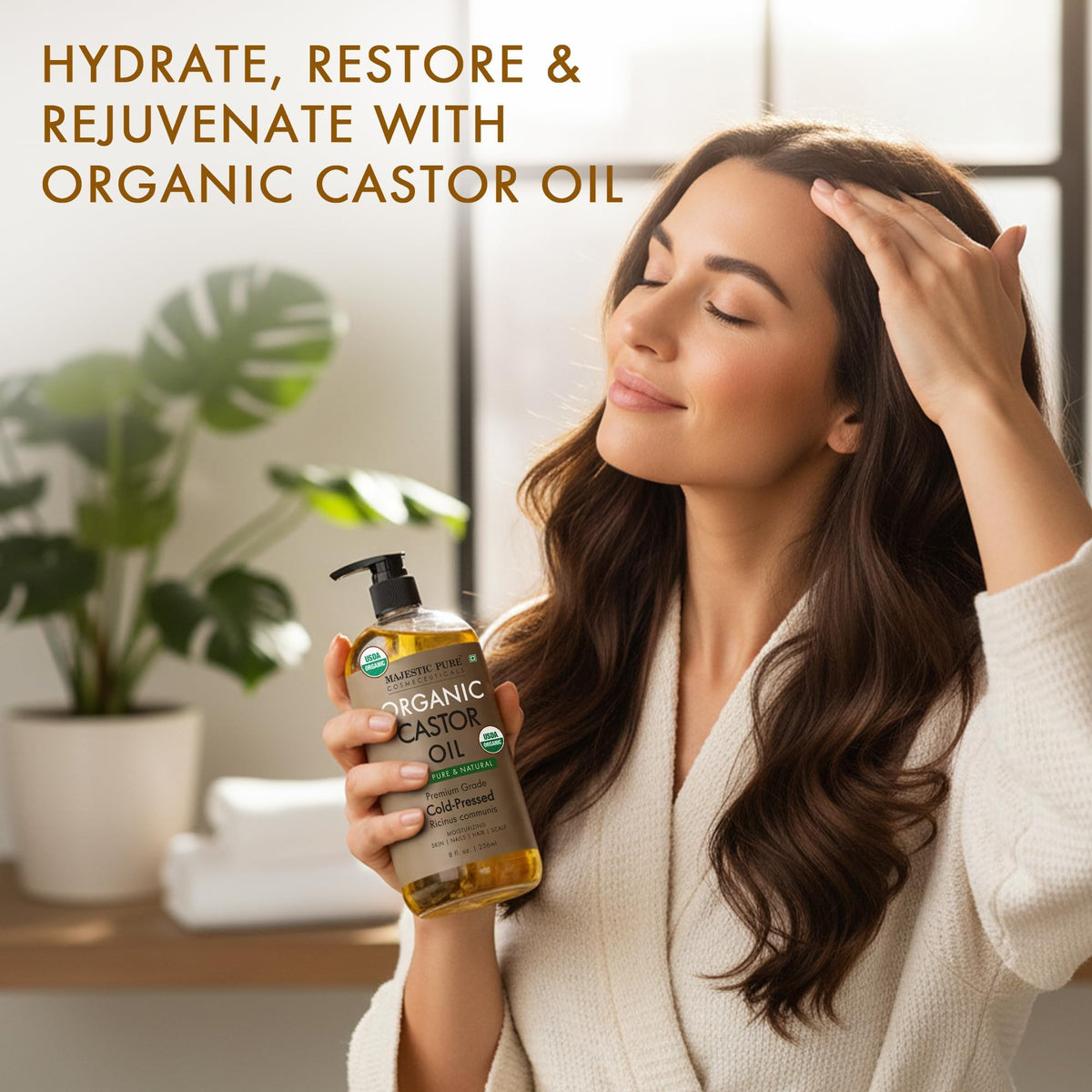 Majestic Pure Vitamin E Oil 100% Pure and Natural Oil - 236 ml