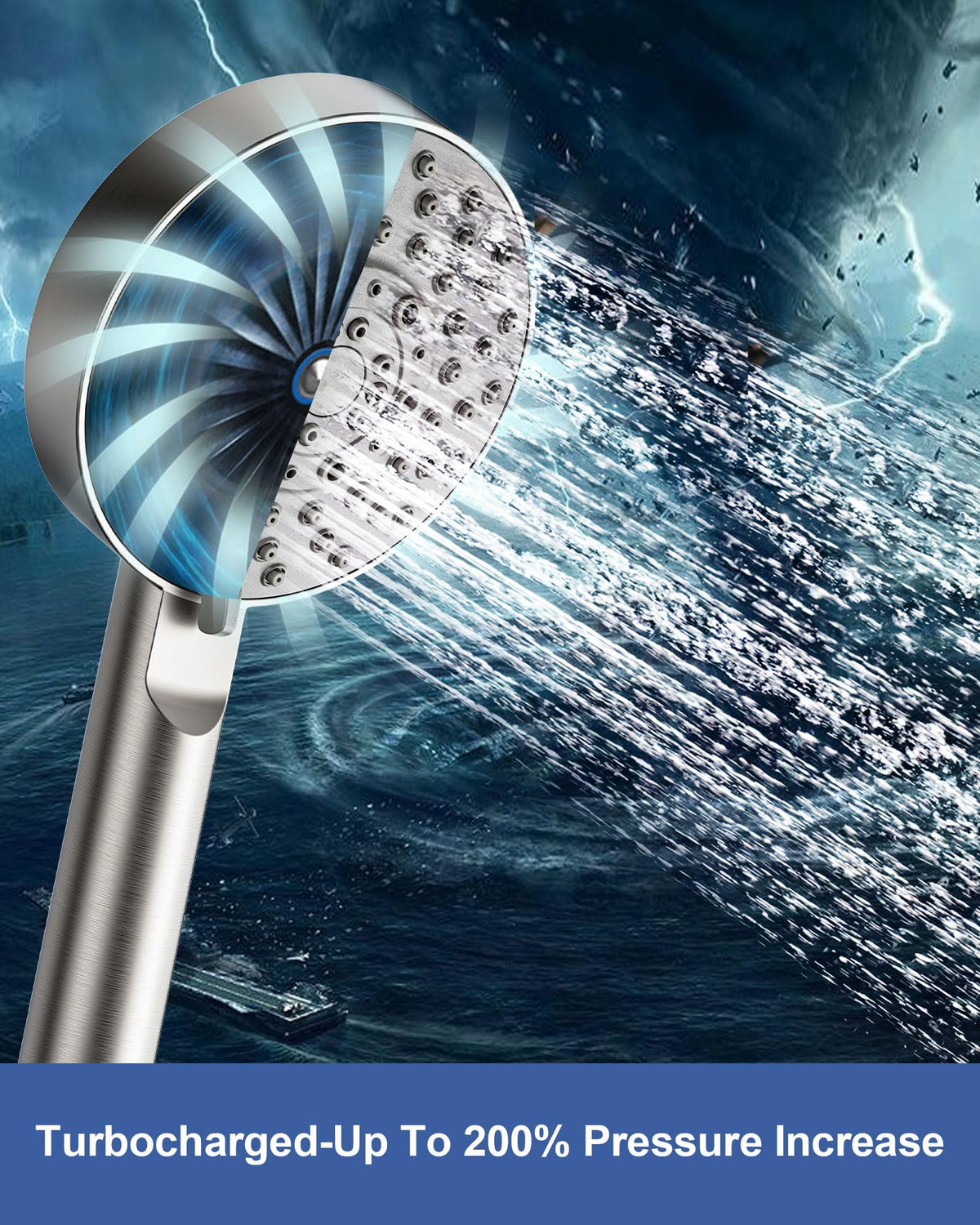 Magichome Shower Head, High Pressure Shower Head with 5 Spray Modes