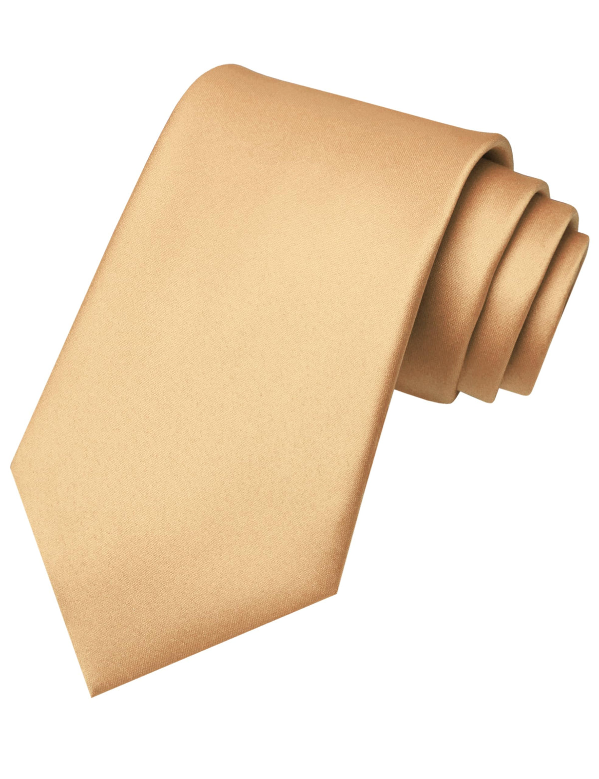 RBOCOTT Solid Color Tie Mens Necktie for Business and Wedding Party