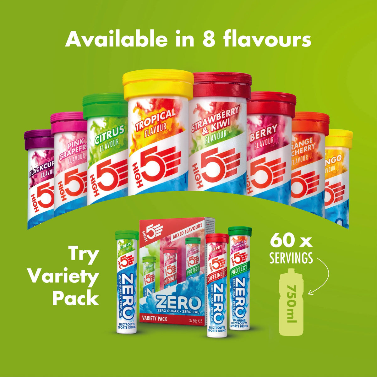 HIGH5 Zero Electrolyte Tablets for Hydration, Berry, 20 Tablets