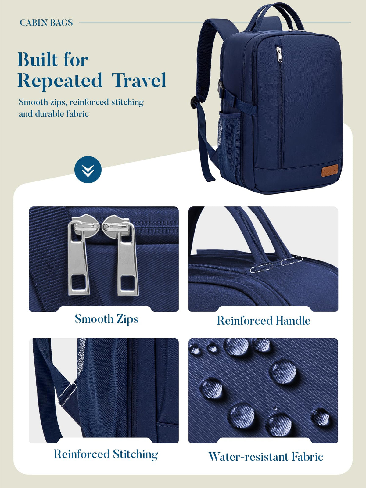 For Ryanair Cabin Bags 40x30x20 Underseat Travel Carry-on School Backpack