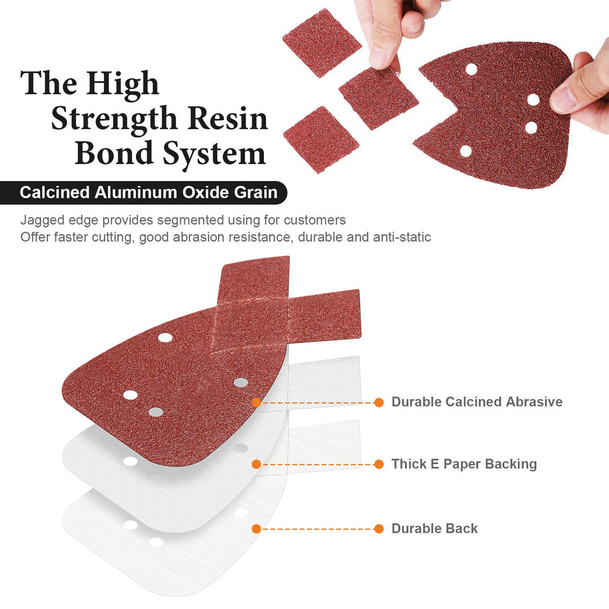 Black and Decker Mouse Sander Pads, 60 PCS Replacement Sanding Discs