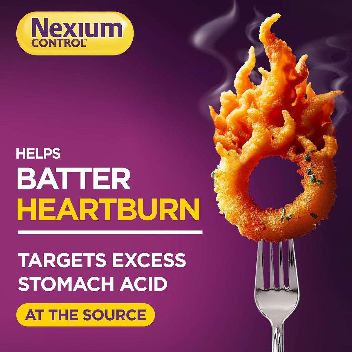 Nexium Control Heartburn Tablets, Esomeprazole 20 mg, 14 Count