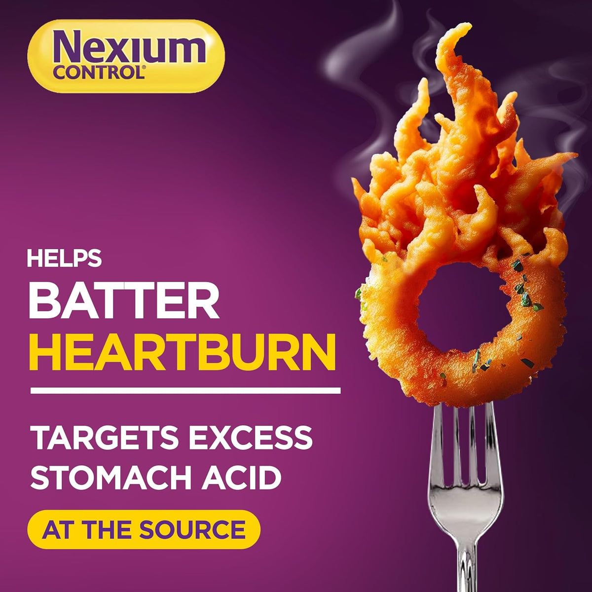 Nexium Control Heartburn Capsules, Esomeprazole 20 mg, 14 Count