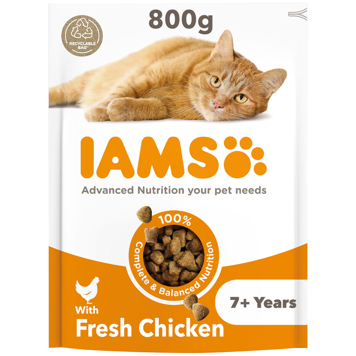 IAMS Senior Dry Cat Food Chicken 3kg