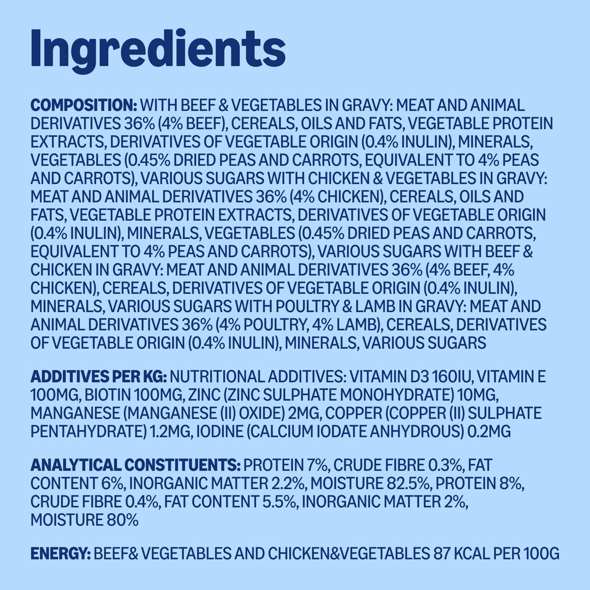 by Amazon Complete Wet Food for Adult Dogs, Meat Selection in Gravy, 4.8 kg (48 pouches of 100g)
