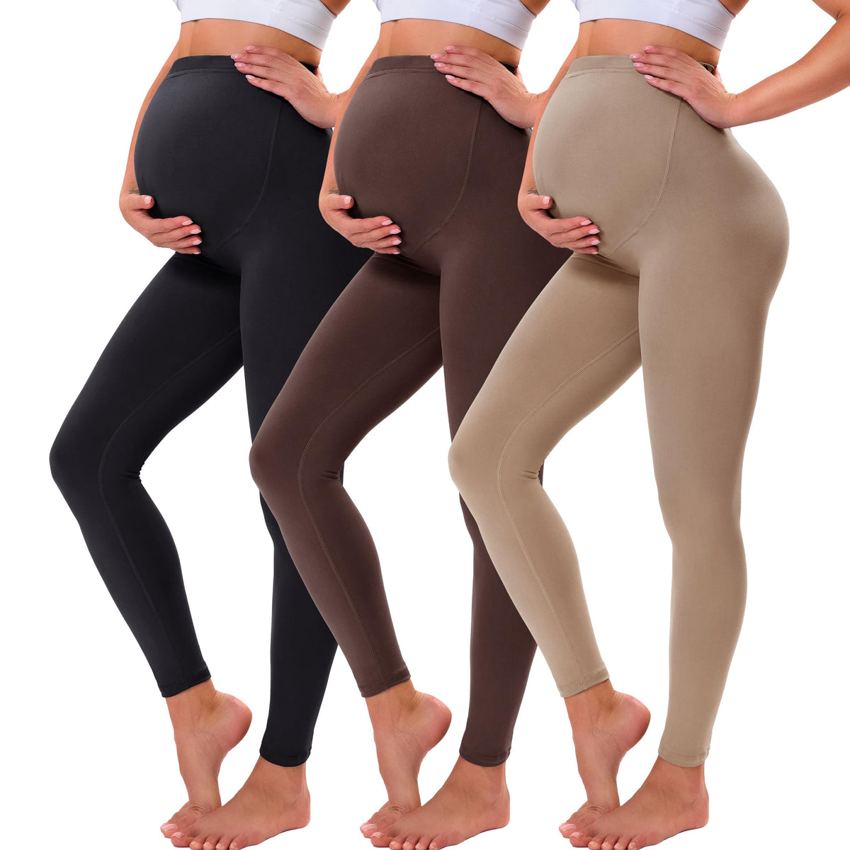 VALANDY Creamlush Over Bump Maternity Leggings for Women