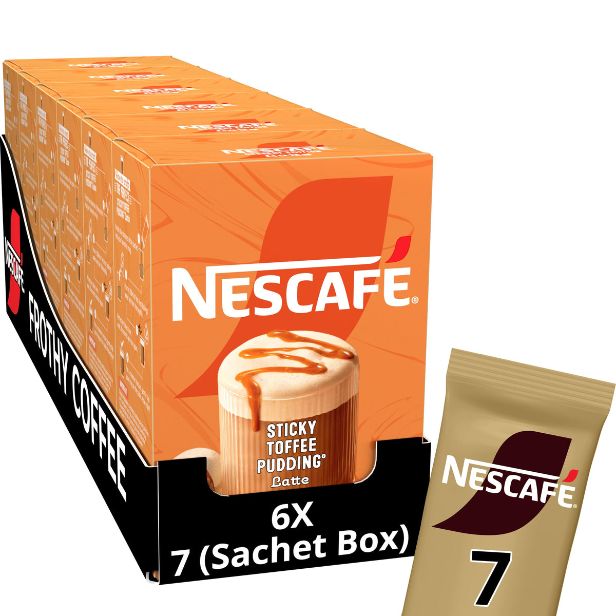 NESCAFÉ Latte Instant Coffee Sachets - 72 x 18g