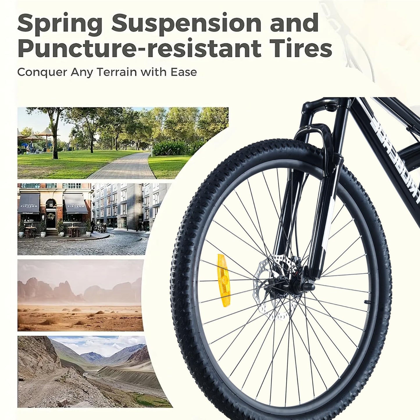 TRIOBLADE Full Suspension Mountain Bike — 2.35" Fat Tyres, Disc Brakes | 20"/24"/26"/27.5"