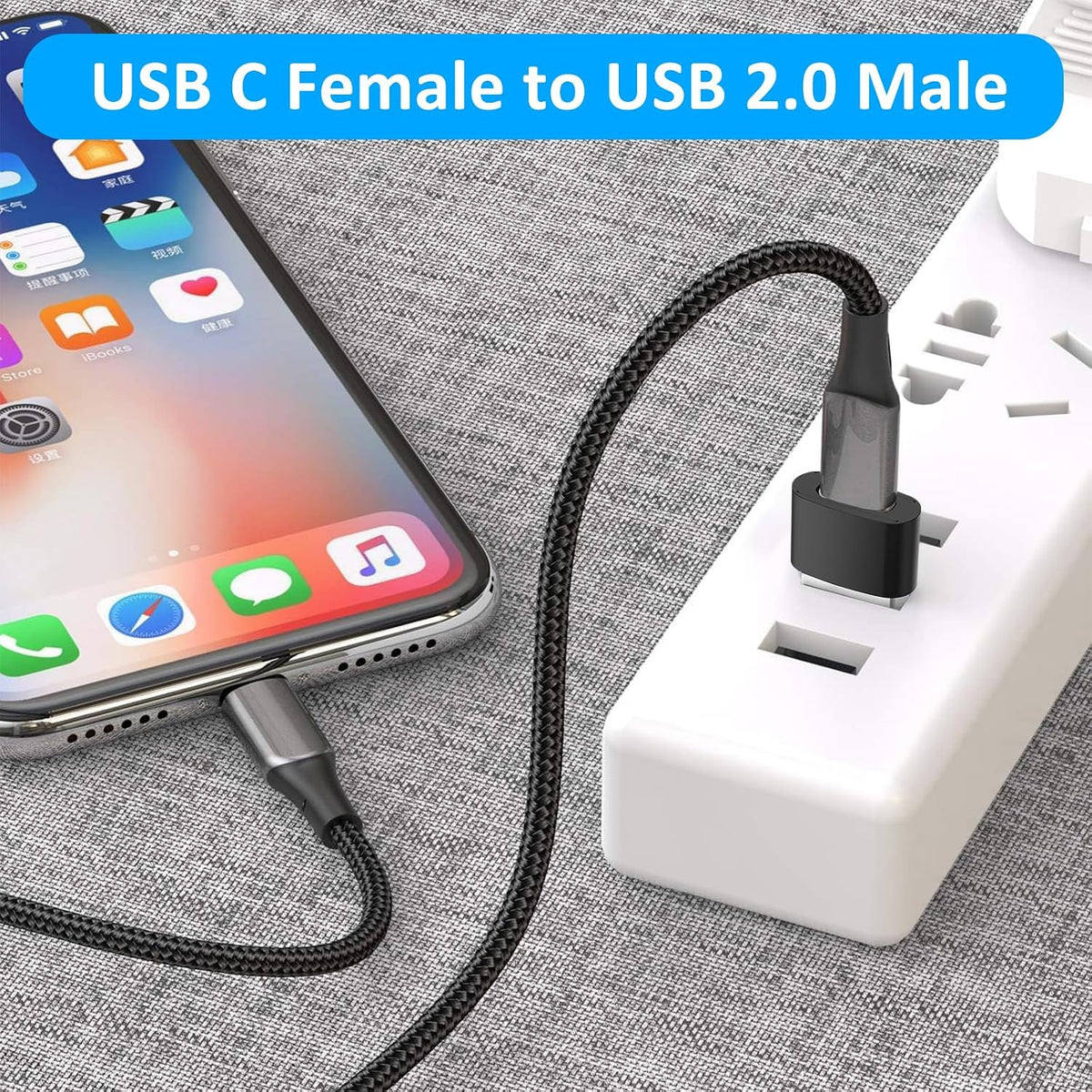 4Pack USB C to USB 3.0 Adapter(2Pack)& USB 2.0 to USB C Adapter(2Pack), 5Gbps SuperSpeed Data Transfer and Charge USB Converter Compatible with iPhone16 15 Laptop Samsung