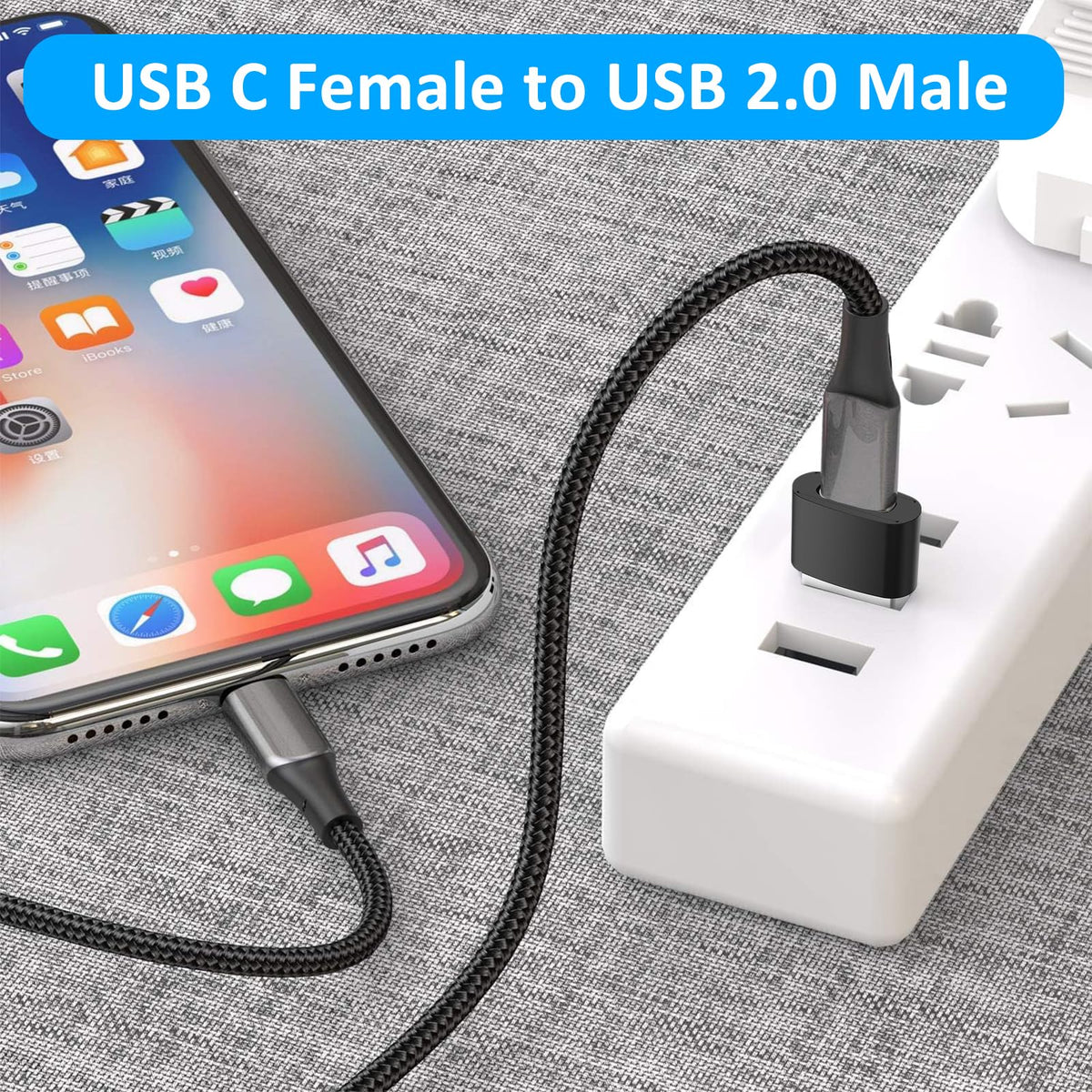 4Pack USB C to USB 3.0 Adapter(2Pack)& USB 2.0 to USB C Adapter(2Pack), 5Gbps SuperSpeed Data Transfer and Charge USB Converter Compatible with iPhone16 15 Laptop Samsung