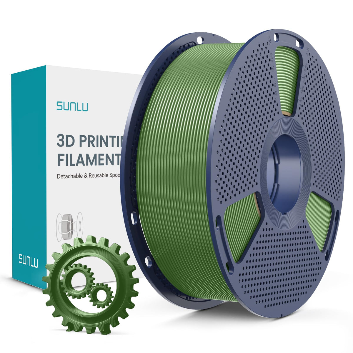 SUNLU Premium PLA+ Filament 1.75mm, Enhanced Durability and High Strength