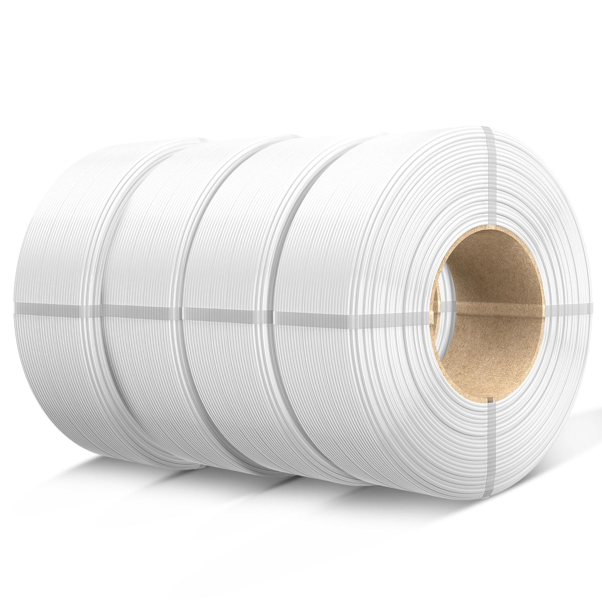 SUNLU 3D Printer Filament PETG Filament Refill 1.75mm,Suitable for SUNLU Third-Generation Reusable spools,Dimensional Accuracy +/- 0.02 mm,1kg per Spool, Pack of 4,4 Black