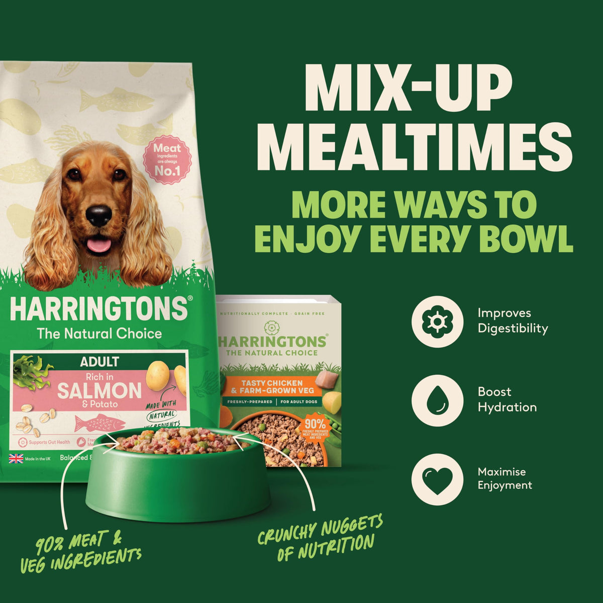 Harringtons Complete Dry Adult Dog Food Salmon & Potato 12kg