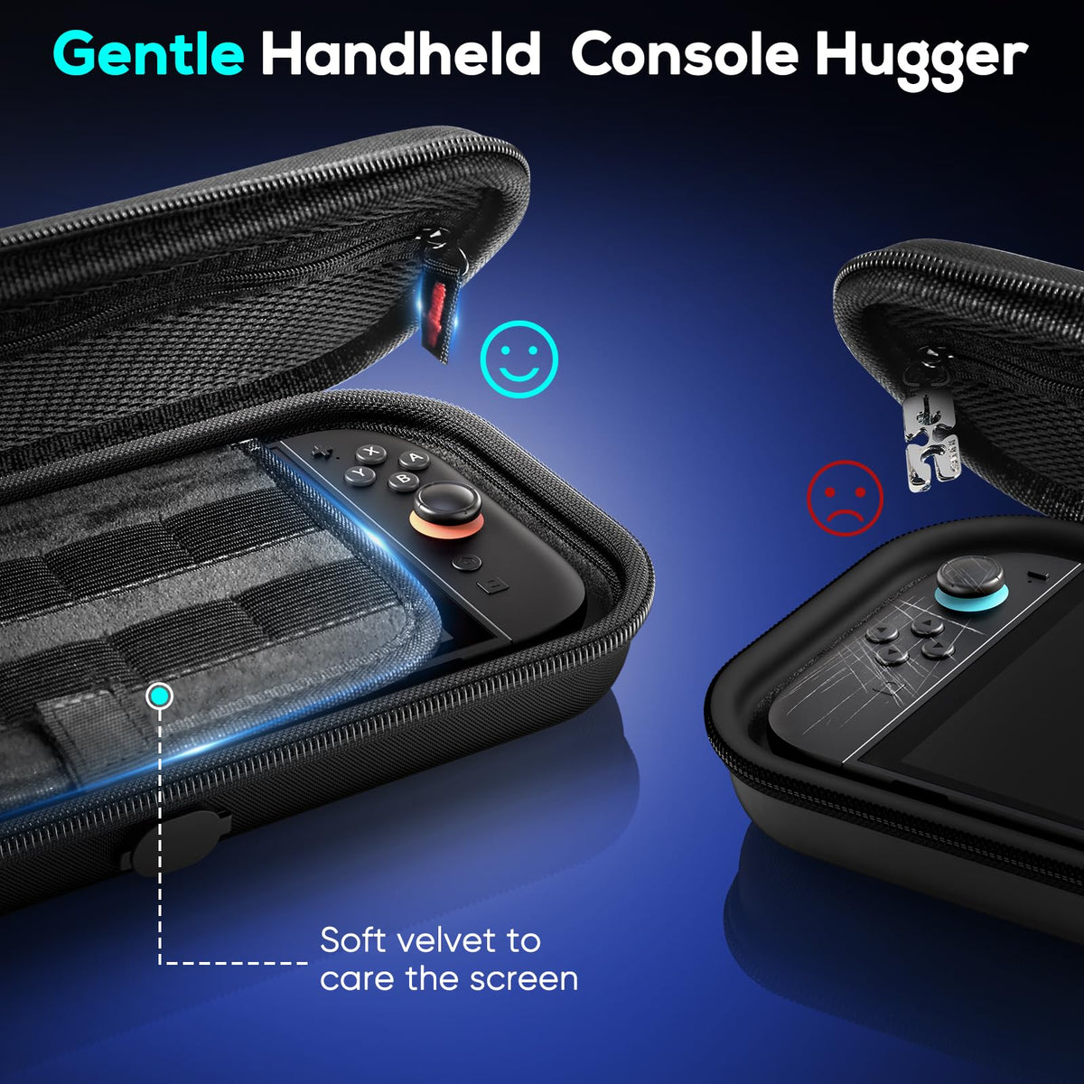 Case for Nintendo Switch 2, Travel Case with Charging Hole and 10 Game Card