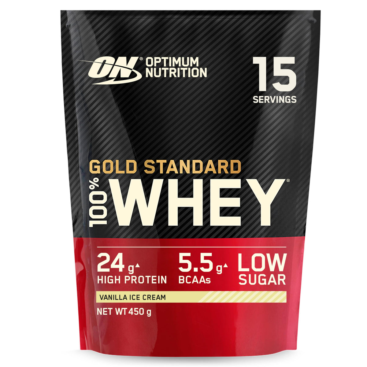 Optimum Nutrition Gold Standard 100% Whey Muscle Building and Recovery Protein Powder With Naturally Occurring Glutamine and BCAA Amino Acids, Double Rich Chocolate Flavour, Pack of 24, 24 x 31g